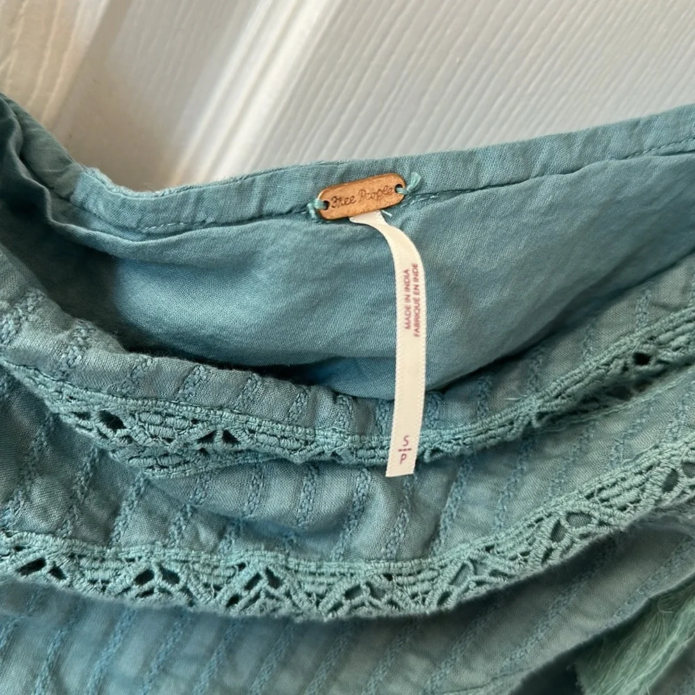 Free People One-Shoulder Maxi Dress in Seafoam